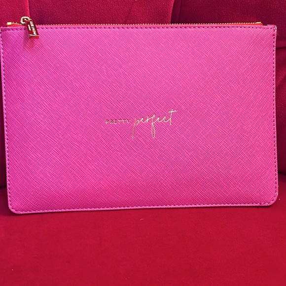 Katie Loxton • Pink & Orange (Lined) Clutch - Picture 2 of 5
